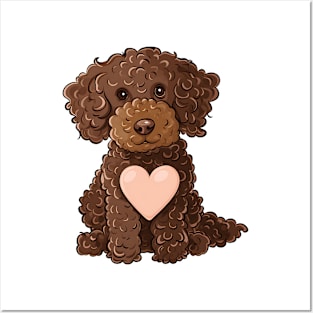 Valentine Poodle Shaped Chocolate Posters and Art